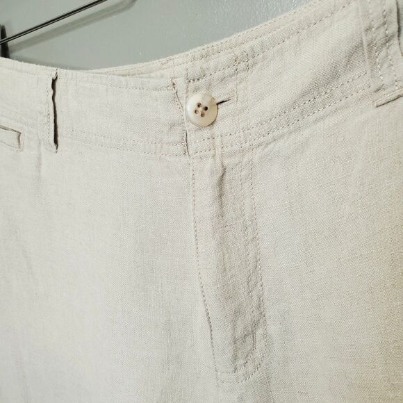 Eddie Bauer Linen Pants Womens Size 14 Vashon Fit Casual Summer Lightweight - Picture 5 of 11